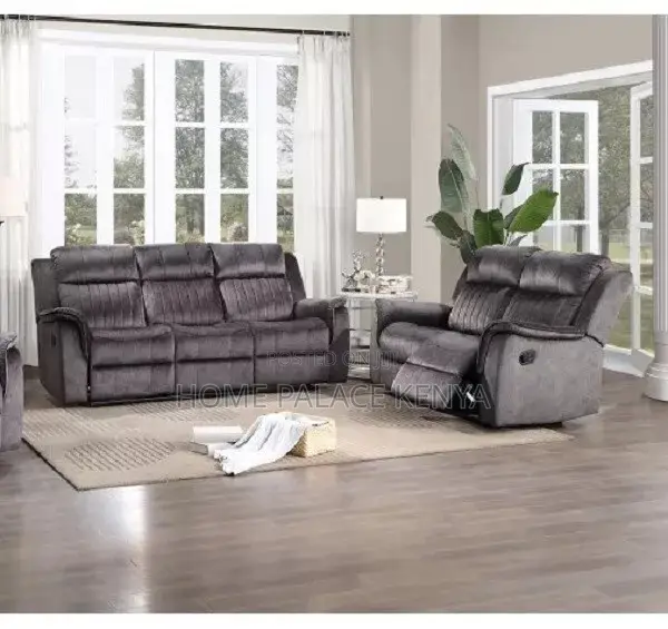 Recliner Sofa; Elegant Modern Fabric Recliner Sofa Set for Living Room