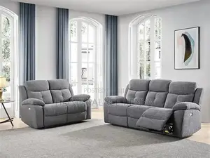 Recliner Sofa; Elegant Modern Fabric Recliner Sofa Set for Living Room