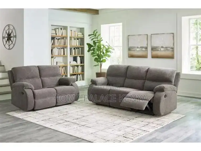 Recliner Sofa; Elegant Modern Fabric Recliner Sofa Set for Living Room
