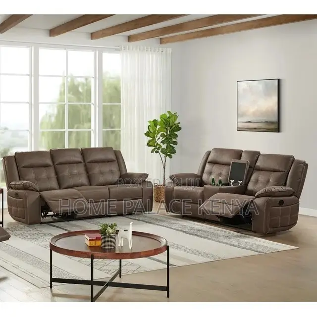 Recliner Sofa; Elegant Modern Fabric Recliner Sofa Set for Living Room