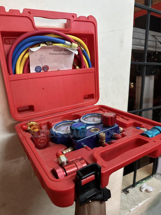 Heavy Duty AC Meter/Refrigerant Double Gauge Valve - thumbnail 2
