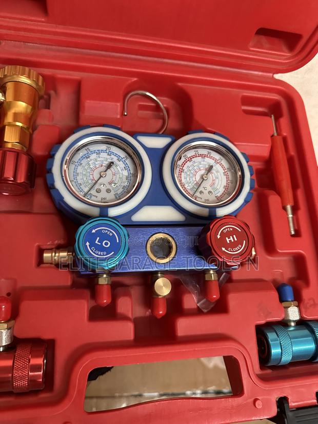 Heavy Duty AC Meter/Refrigerant Double Gauge Valve