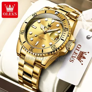 Olevs Gents Executive Designer Fashion Watches Rotating Bezel
