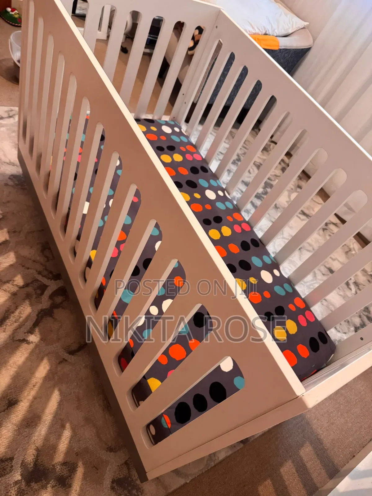 Solid Mahogany Heirloom Crib + Premium Mattress