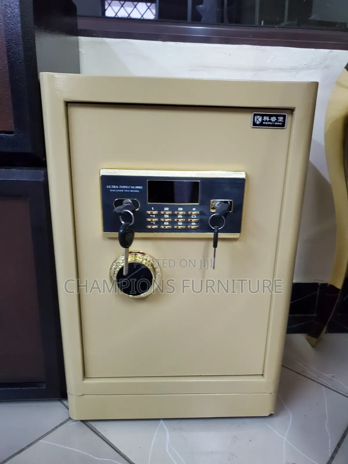 60KGs Gold Digital Fireproof Safe