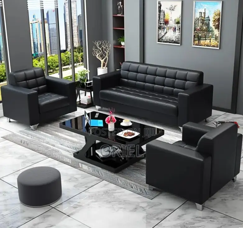 Office Sofa : Office Lounge Sofa Set- 5 Seater