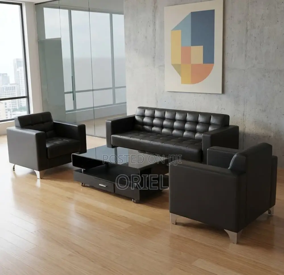 Office Sofa : Office Lounge Sofa Set- 5 Seater