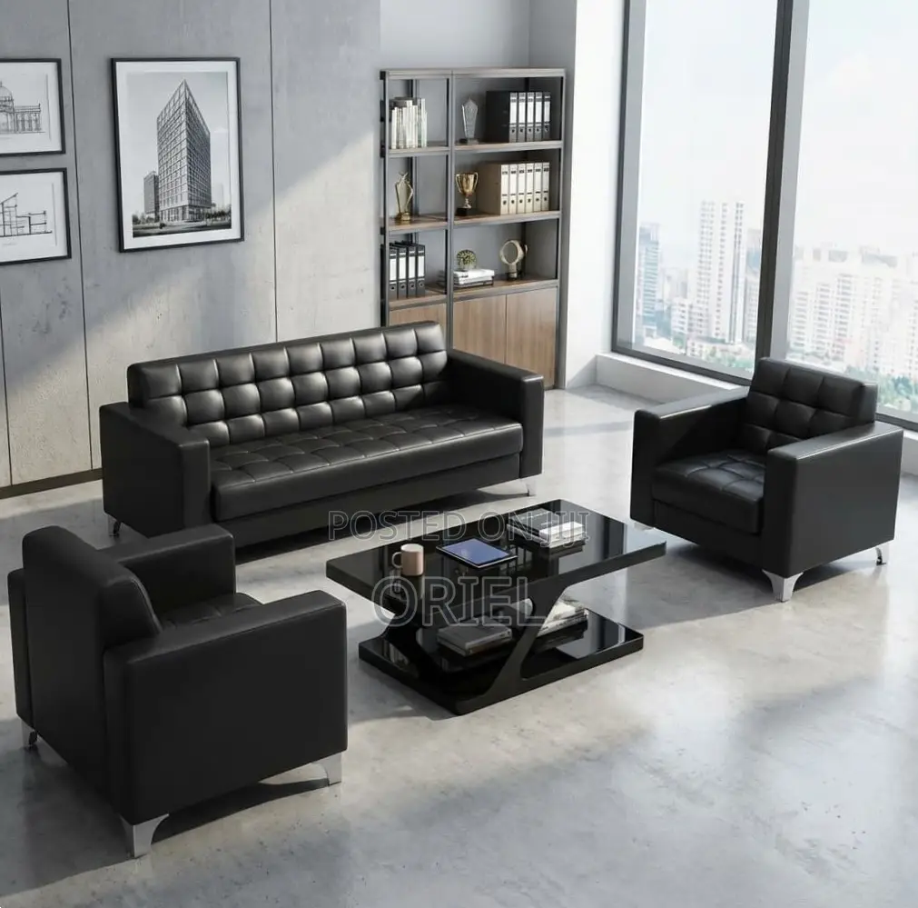 Office Sofa : Office Lounge Sofa Set- 5 Seater