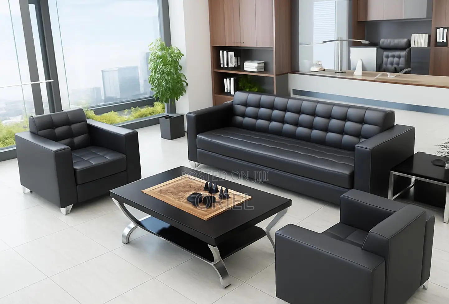 Office Sofa : Office Lounge Sofa Set- 5 Seater