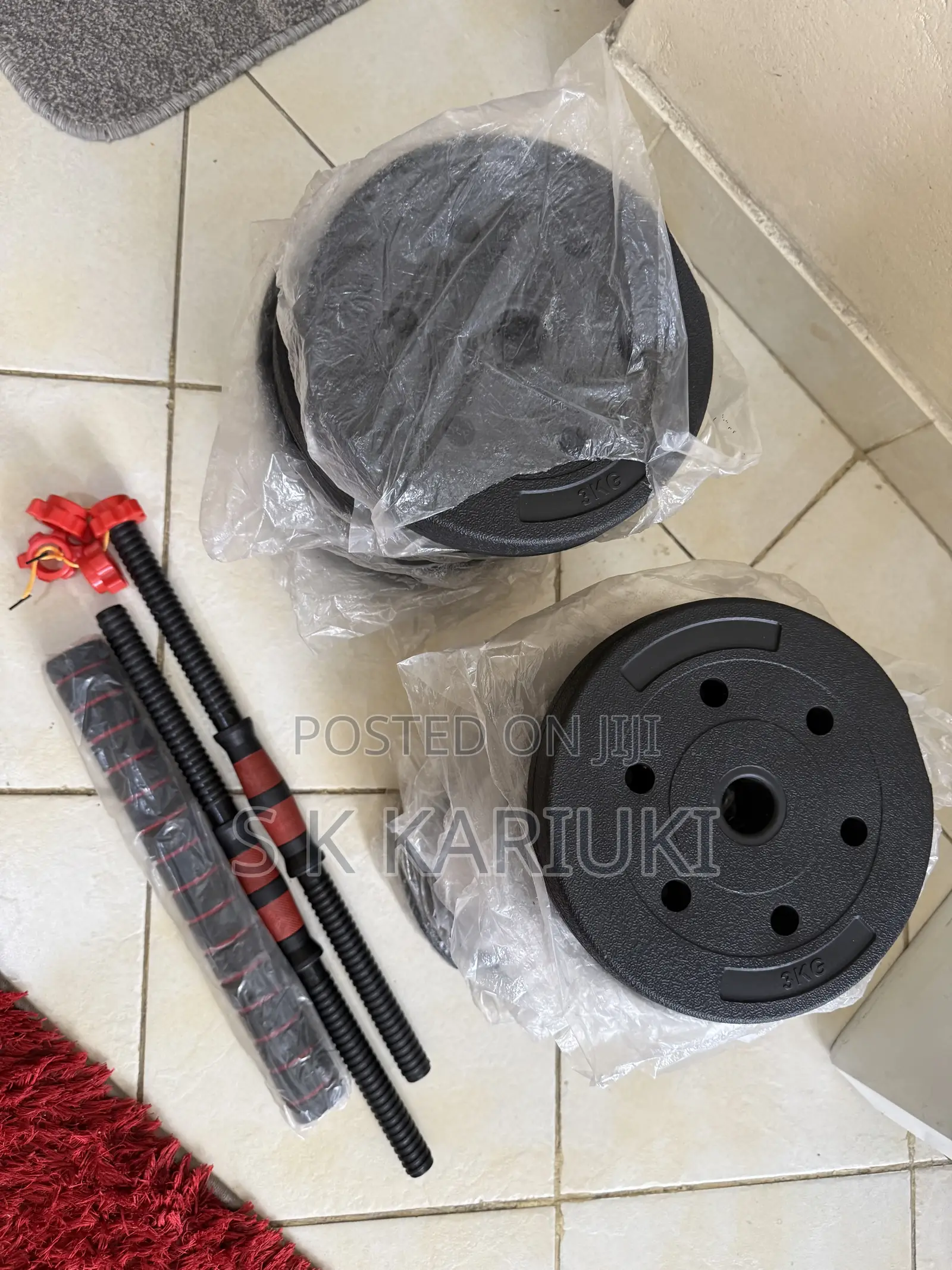 50kg Adjustable Dumbbell and Barbell Home Gym Set