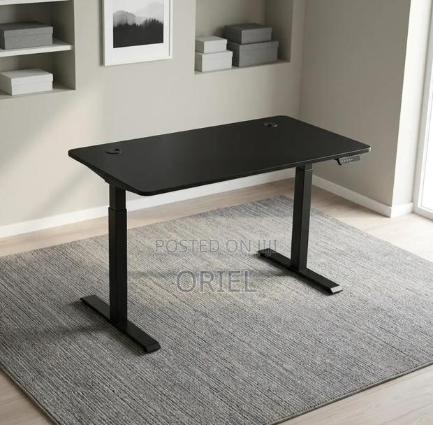 Office Desk : Electric Height Adjustable 120CM White Table - thumbnail 12