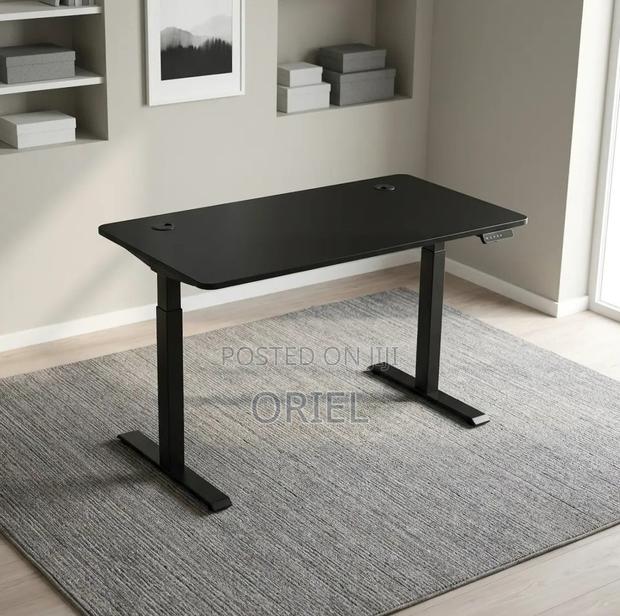 Office Desk : Electric Height Adjustable 120CM White Table - thumbnail 13