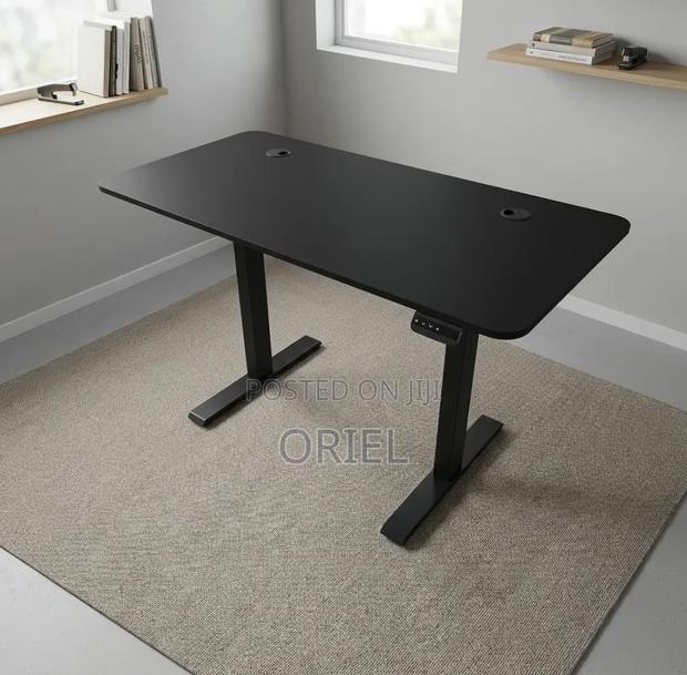 Office Desk : Electric Height Adjustable 120CM White Table - thumbnail 19
