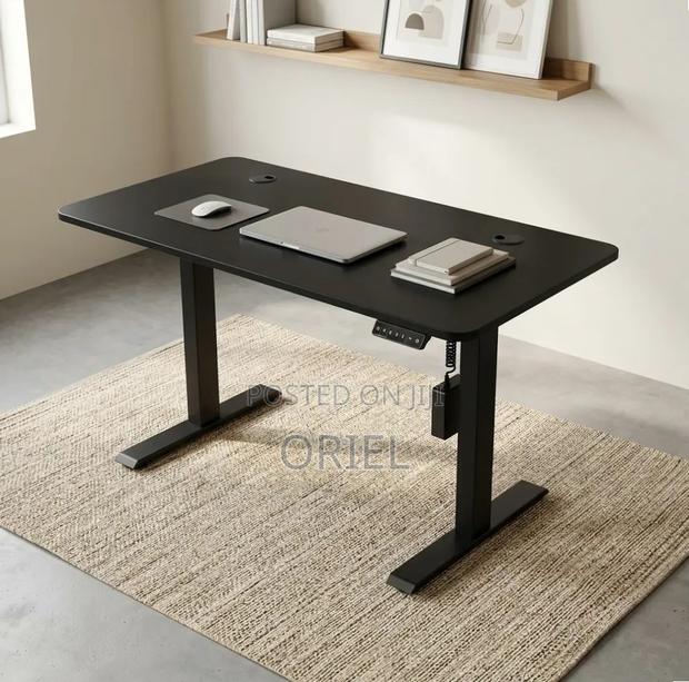 Office Desk : Electric Height Adjustable 120CM White Table - thumbnail 20