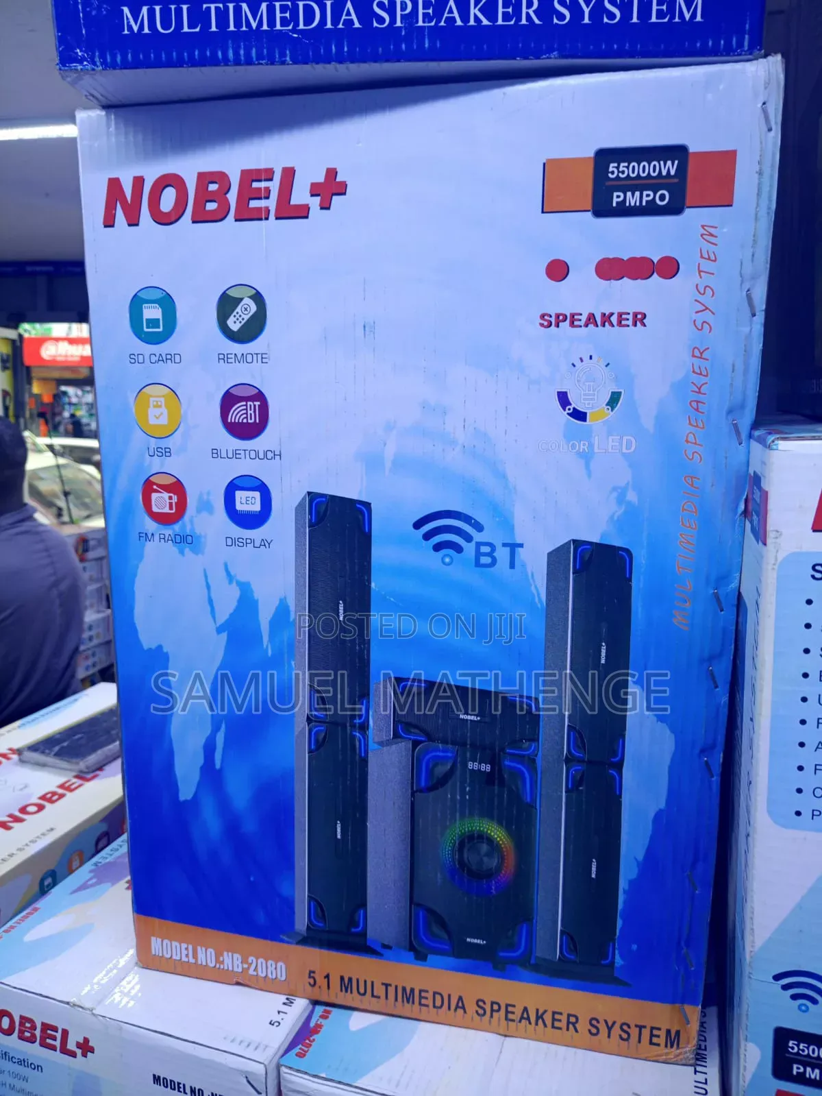 Nobel+ NB-2080 5.1 Channel Home Theater, System With Remote Control