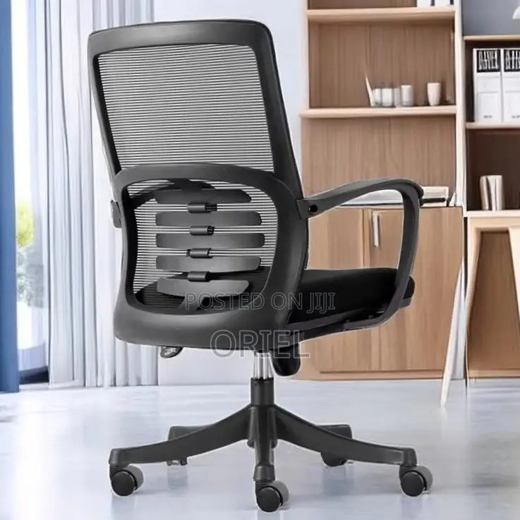 Office Chair : Mid-Back Swivel Base Staff Chair