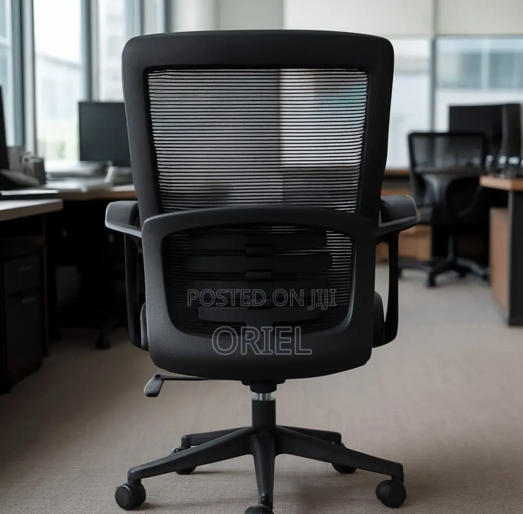 Office Chair : Mid-Back Swivel Base Staff Chair