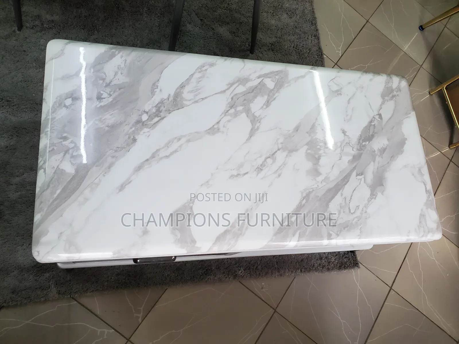 Modern Marble Top Coffee Table With Storage