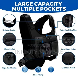 Chest Rig Bag Multifunction Zipper Chest Backpack