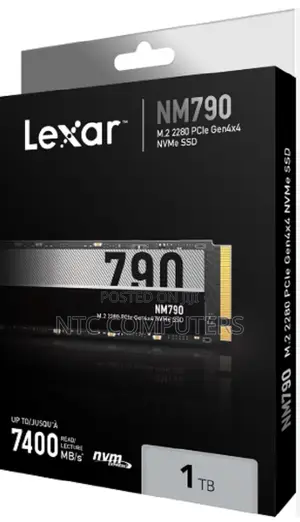 Lexar LNM790 Gen4 Internal SSD NVMe 1TB M.2 PCIe Gen4x4