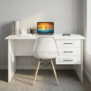 White Custom Computer Desk-1.2m