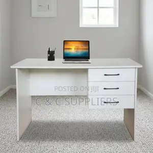 White Custom Computer Desk-1.2m