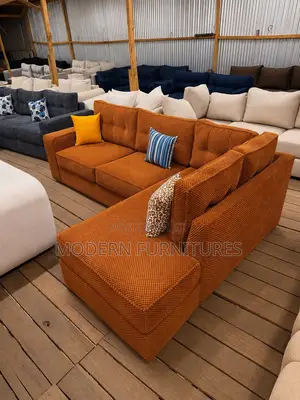 Contemporary Crown 6 Seater L Sofa/L Shaped Sofa