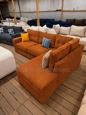 Contemporary Crown 6 Seater L Sofa/L Shaped Sofa