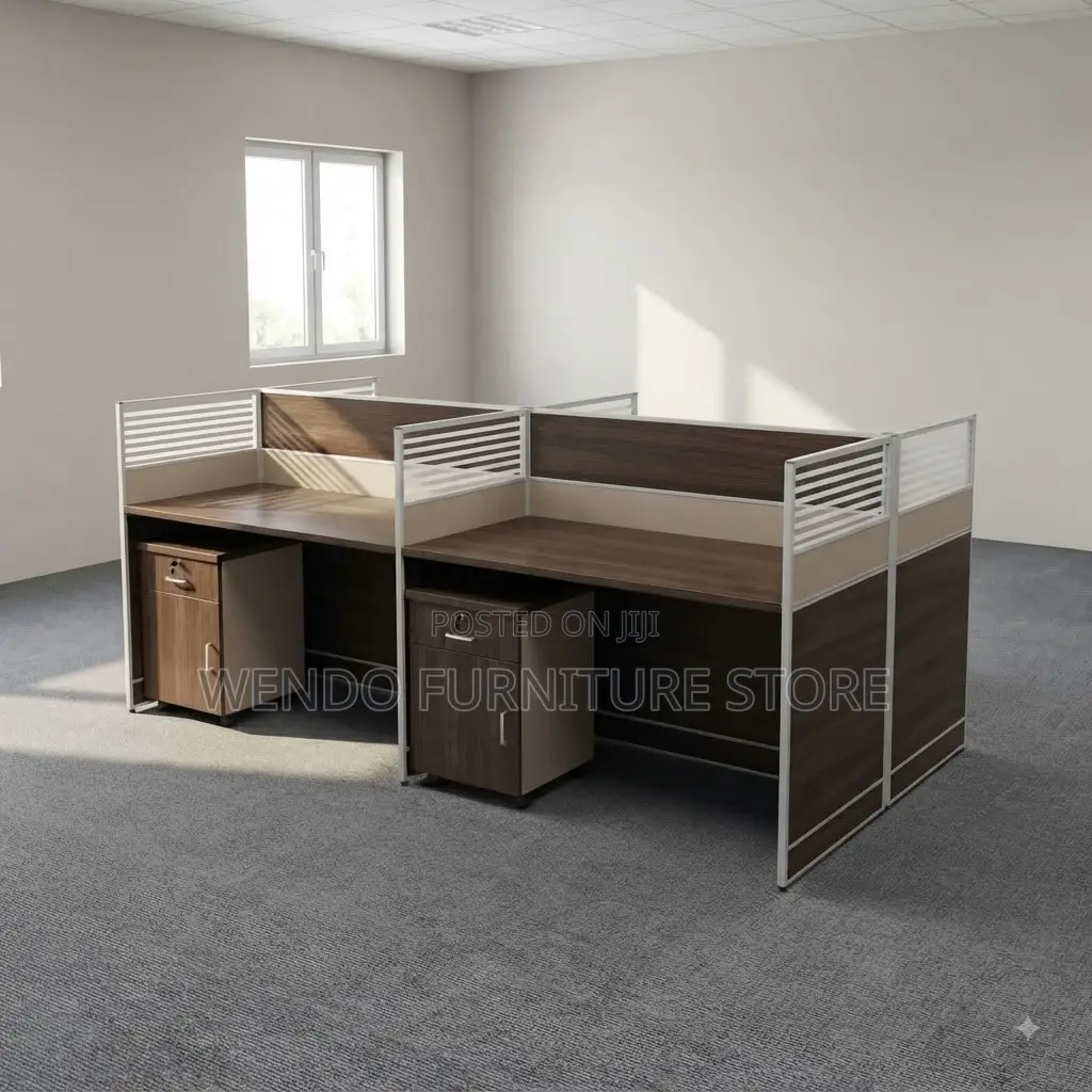 Office Workstation; Four Users MDF Office Rectangular Workstations