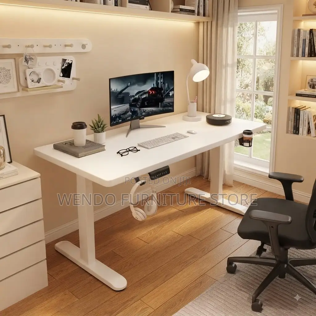 Office Desk; 1200mm Electric Modern Height Standing Table