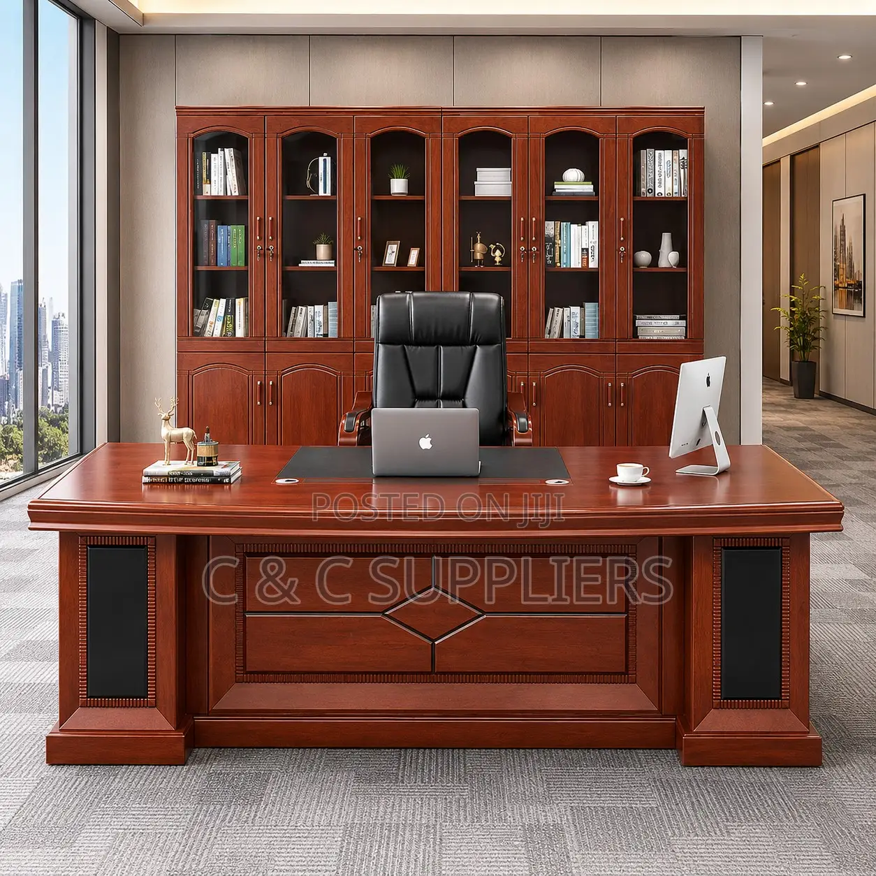 C C Executive Desk With Extension-1.8m