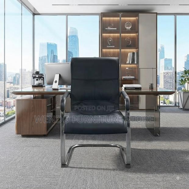 Office Chairs; Executive Mid Back Visitors Leather Seat - thumbnail 6