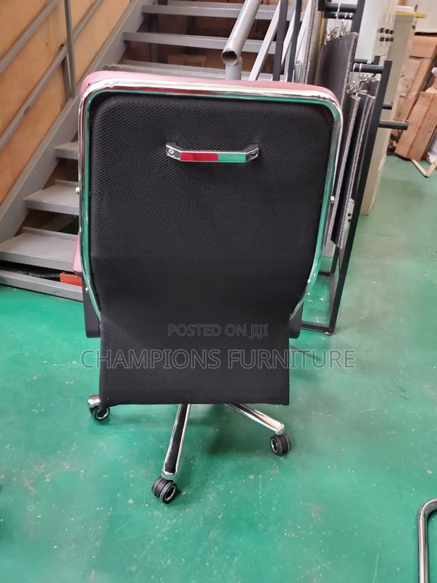 Maroon High Back Executive Office Chair - thumbnail 3