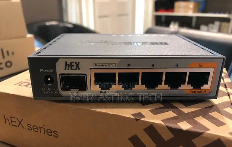 MikroTik RB760iGS hEX S 5×Gigabit Ethernet SFP Dual Core 880MHz CPU