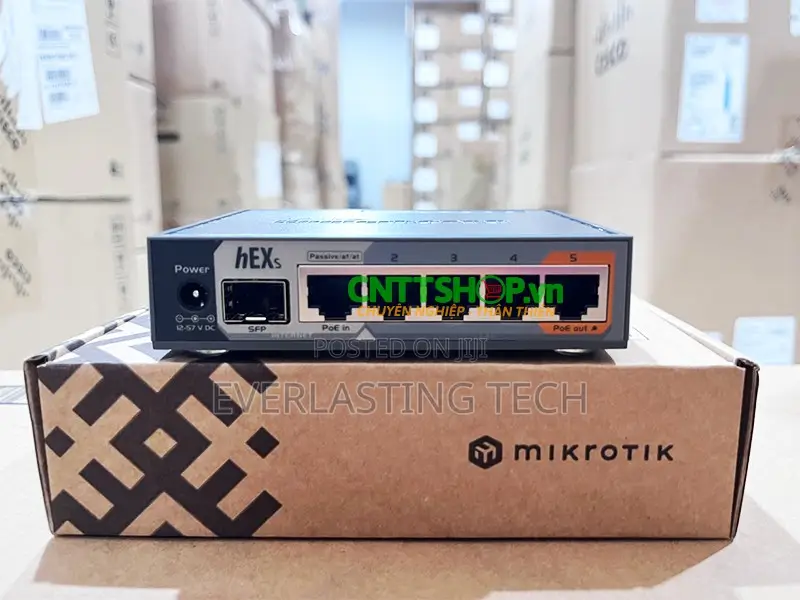 MikroTik RB760iGS hEX S 5×Gigabit Ethernet SFP Dual Core 880MHz CPU