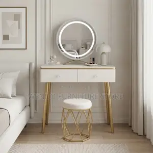 Dressers; Bedroom Dressing Room Vanity Set With Seat
