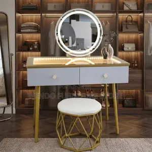 Dressers; Bedroom Dressing Room Vanity Set With Seat