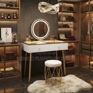 Dressers; Bedroom Dressing Room Vanity Set With Seat