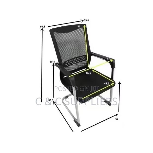 Office Mesh Non Adjustable Guest Chair. - thumbnail 6