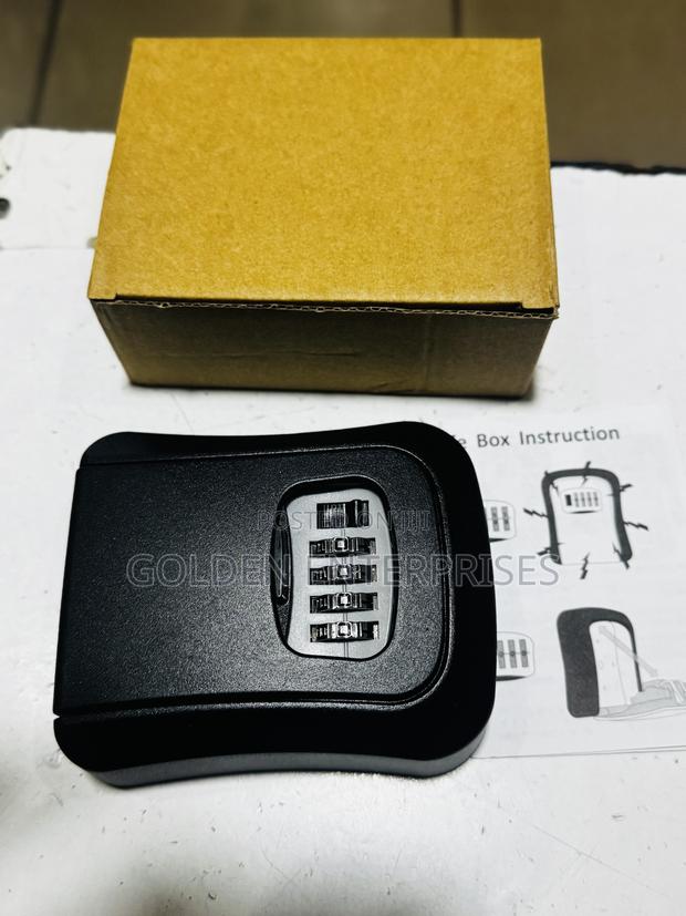 Portable Key Safe Box With 4-Digit Combination Lock