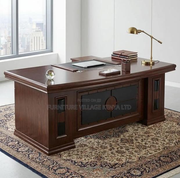 Office Desk; 1.8 M Mahogany L Director's Computer Office Desk - main view