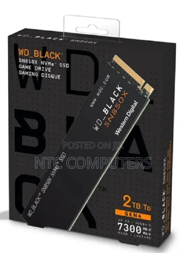 WD Black SN850X Internal SSD NVMe | 2TB M.2 2280 | PCIe Gen4