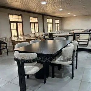Dining Set; Elegant Contemporary 6 Seater Dining Furniture