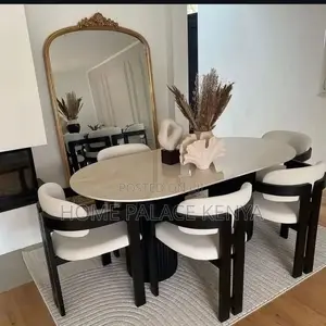 Dining Set; Elegant Contemporary 6 Seater Dining Furniture