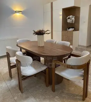 Dining Set; Elegant Contemporary 6 Seater Dining Furniture