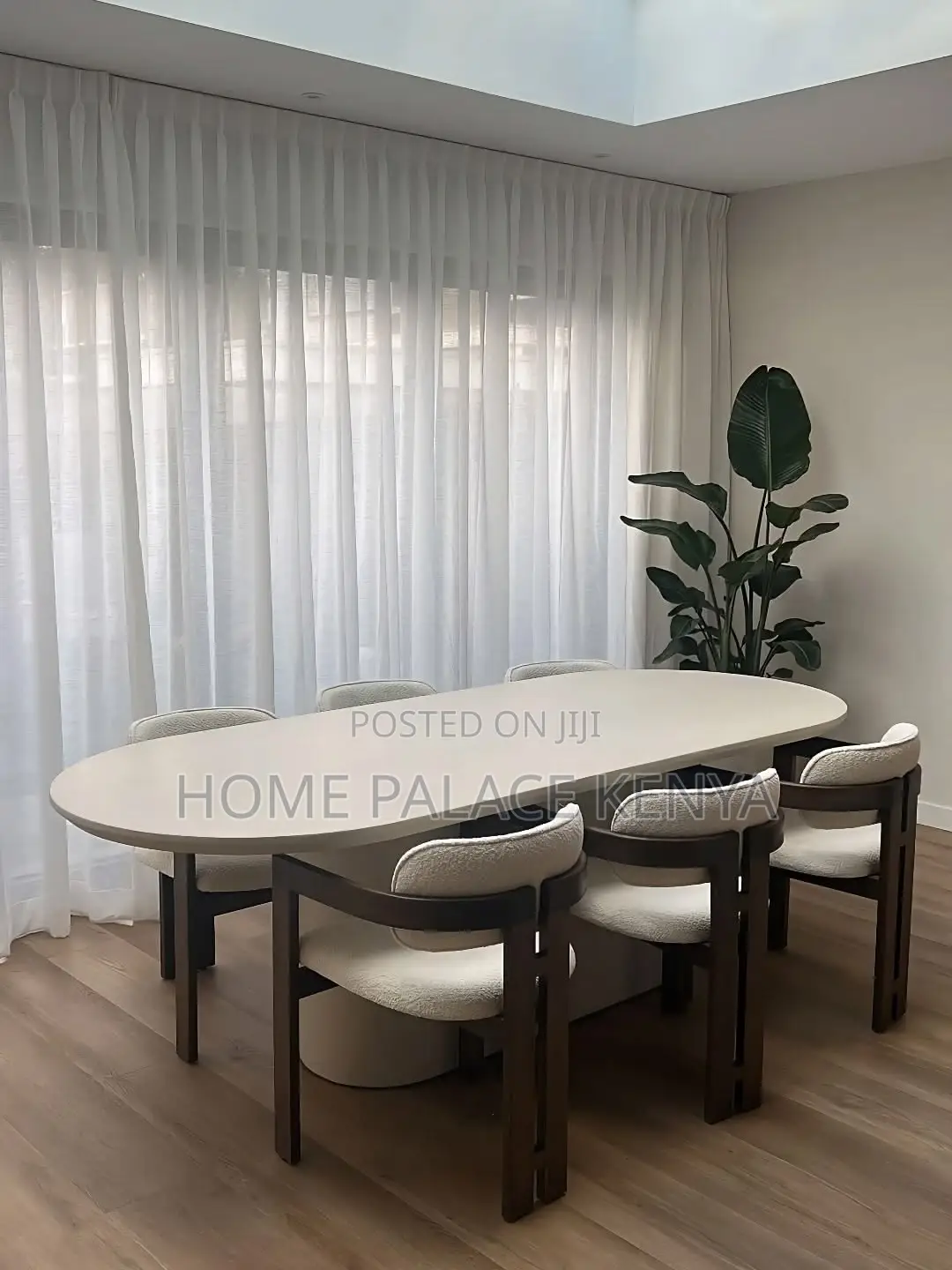 Dining Set; Elegant Contemporary 6 Seater Dining Furniture