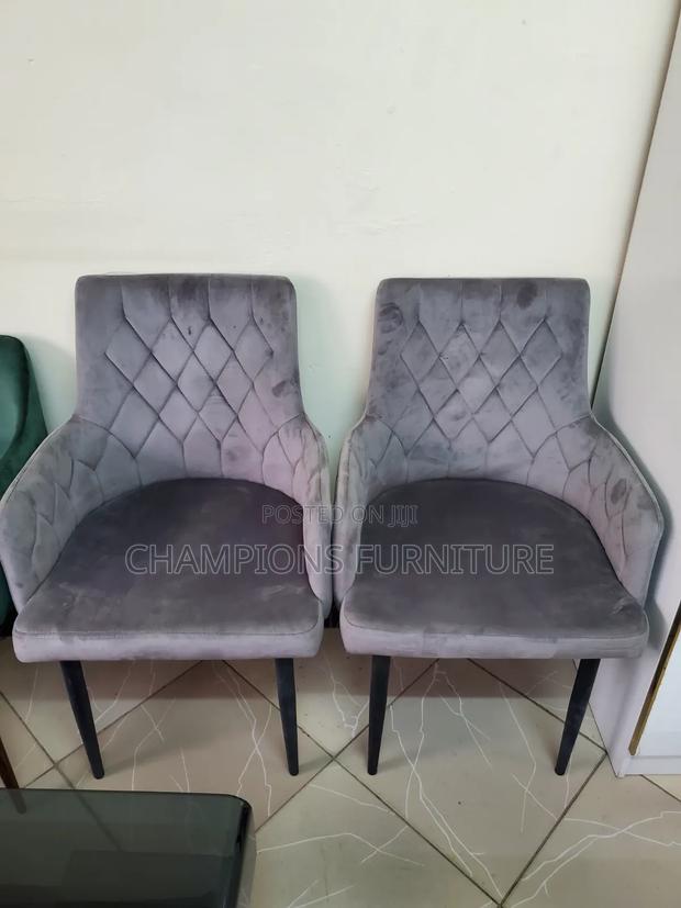 Diamond Tufted Grey Velvet Accent Chair