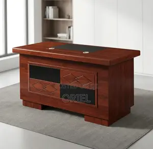 Office Desk : 1.4M Corporate Mahogany Desk