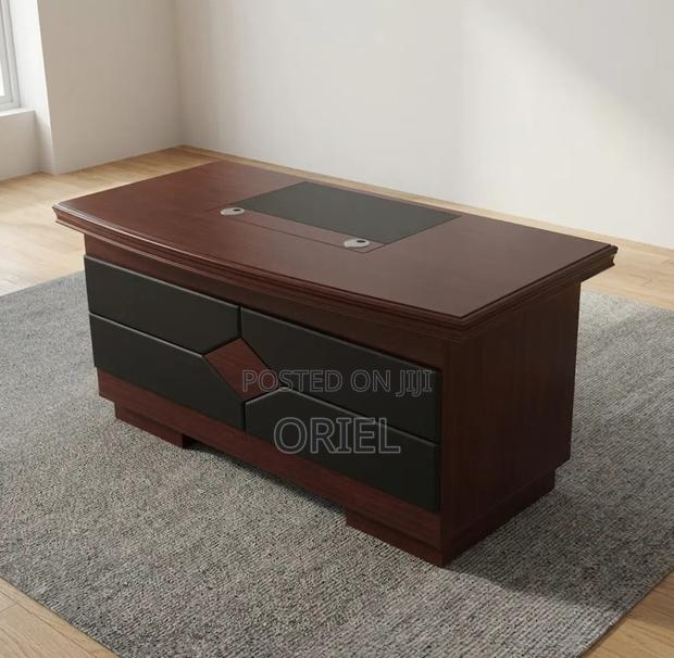 Office Desk : 1.4M Corporate Mahogany Desk - thumbnail 10