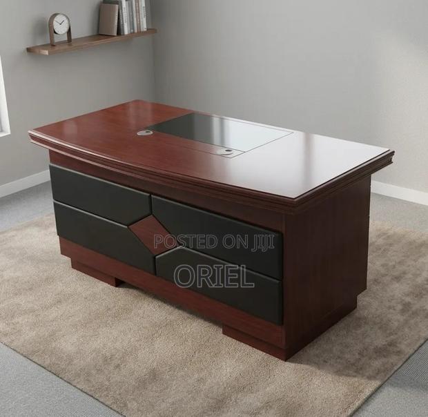 Office Desk : 1.4M Corporate Mahogany Desk - thumbnail 11